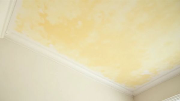 Comment traiter les taches jaunes au plafond de la chambre : solutions efficaces